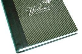 Carbon Fiber Album with Custom Monogram