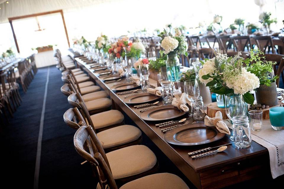Long table dining