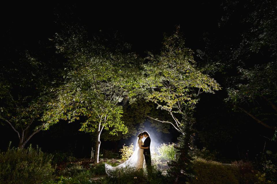 Romantic night portrait