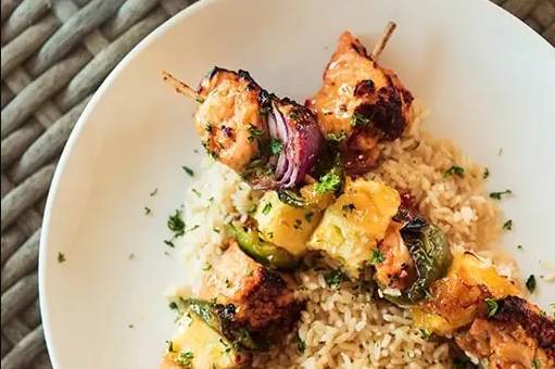 Kabobs with Rice Bowl