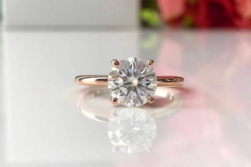 2ct Moissanite Solitaire