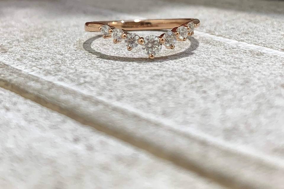 Moissanite Stackable Bands