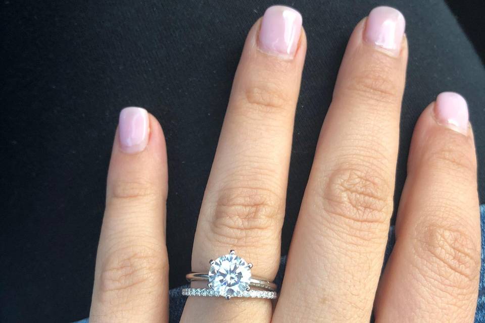 Moissanite Bridal Set