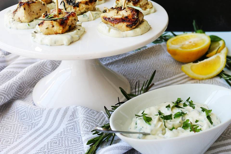 Lemon Rosemary Chicken Bites