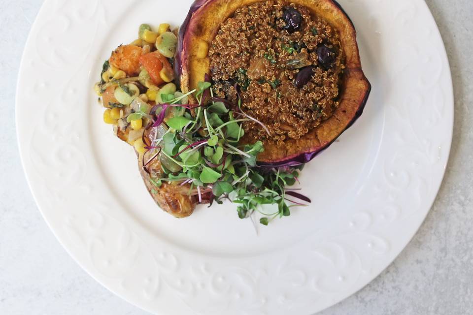 Stuffed Vegan Acorn Squash