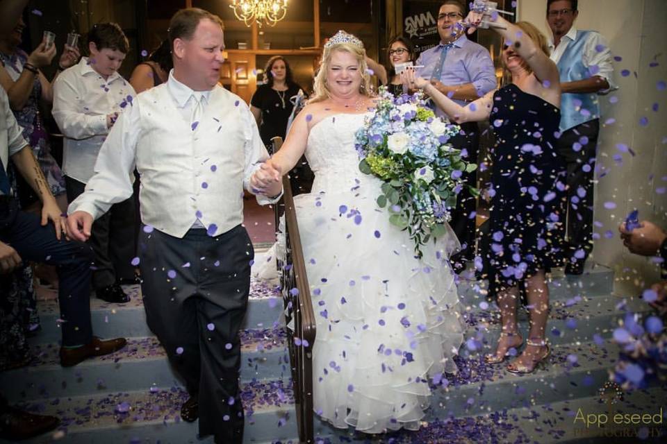 Wedding recessional  | Photo by Appleseed Photography