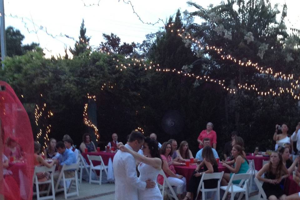 Leaving through spraklers in gulf shore beach wedding