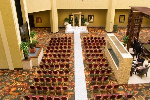 Ceremony area from above