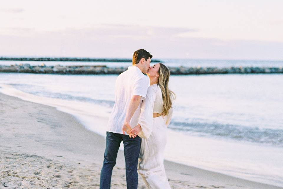 Sunset Engagement in Lewes, DE