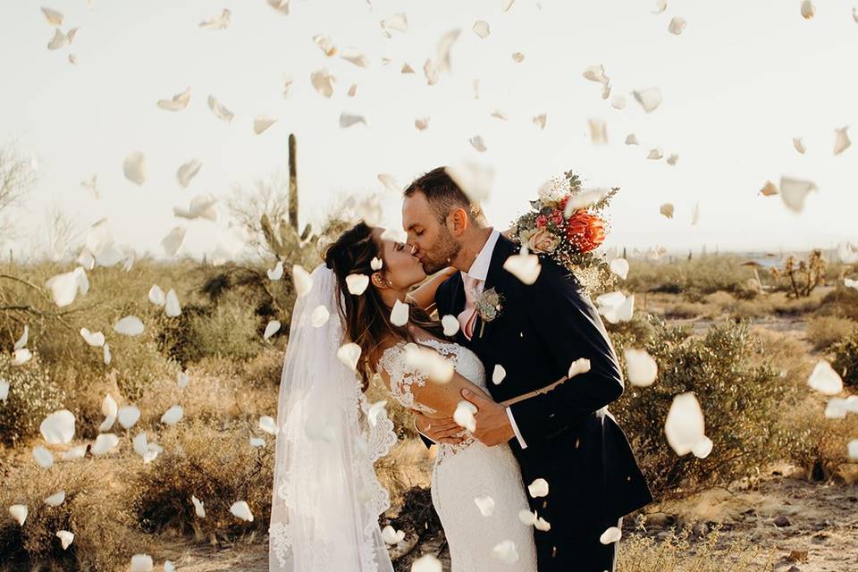 Elopement in the desert