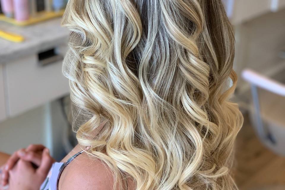 Bridesmaid hair trial