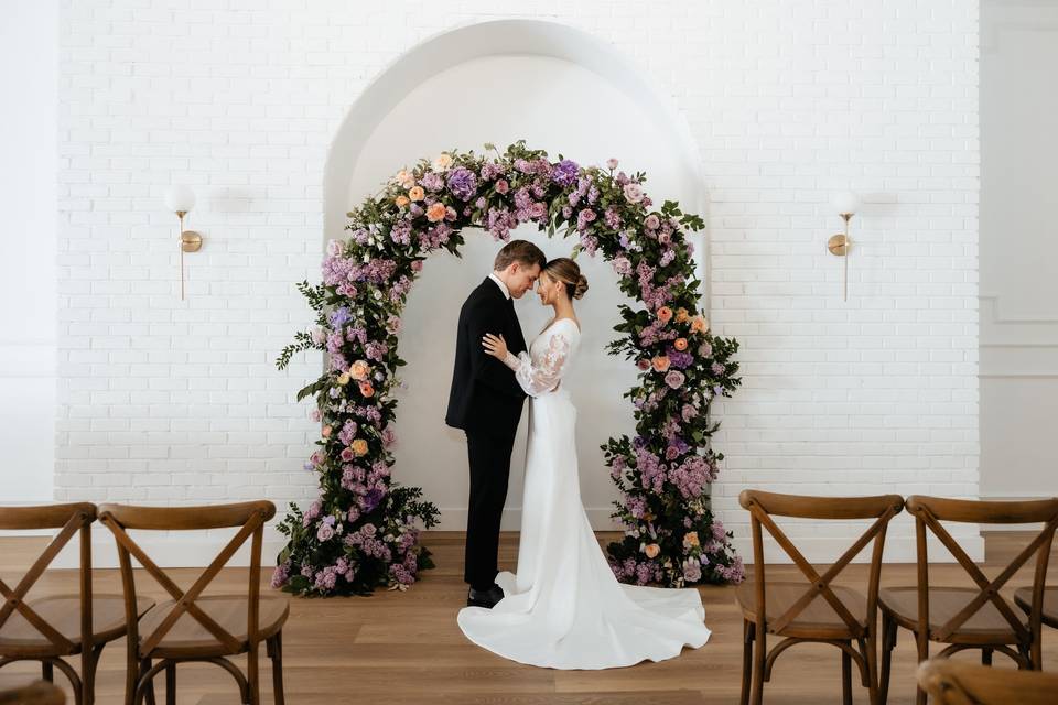 Floral arch way