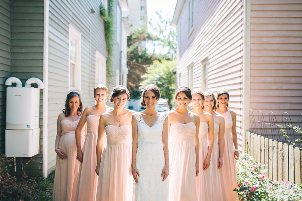 Brooklyn Arts Center Bridemaids | Wilmington, NC