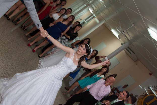The bride on the dancefloor