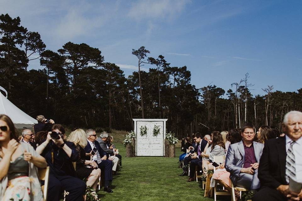 Pebble Beach Tent Wedding