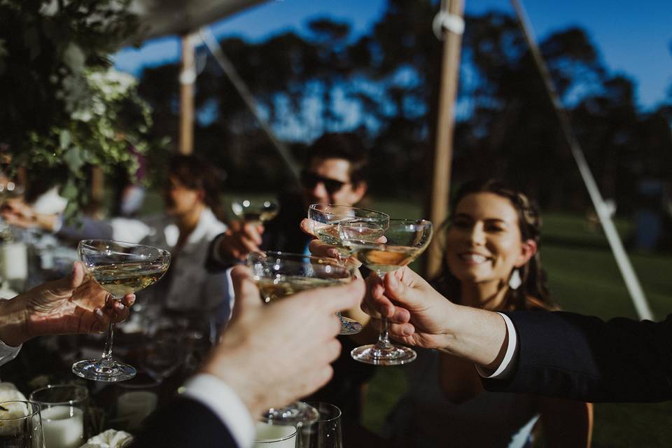 Pebble Beach Tent Wedding