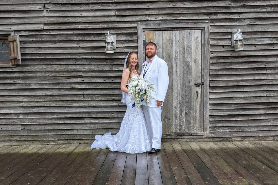 Couple on the Barn Deck