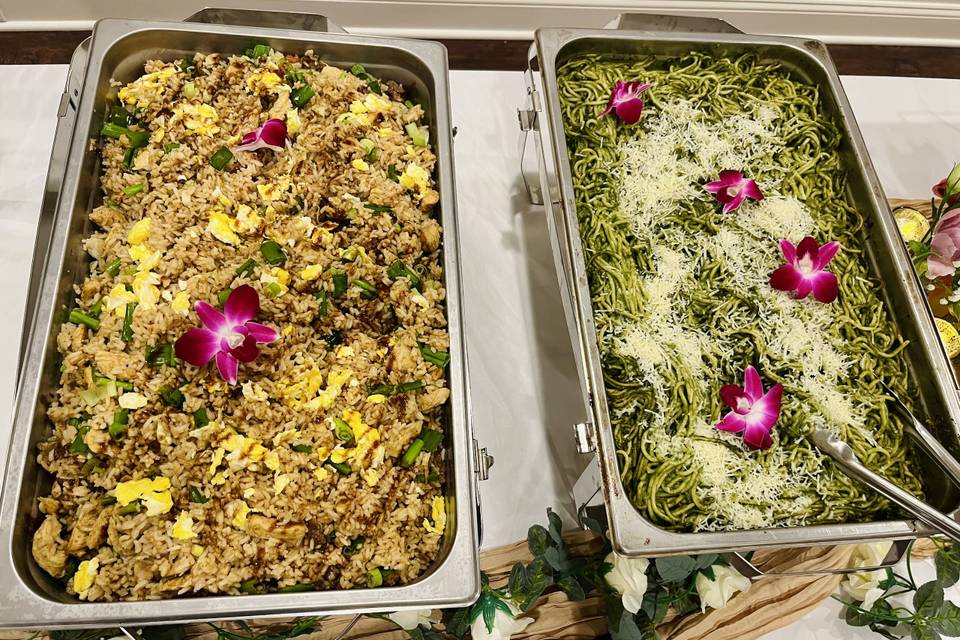 Arroz Chaufa & Tallarín Verde