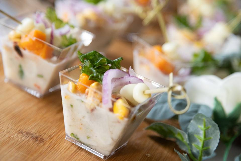 Mini Cups of Ceviche Classic