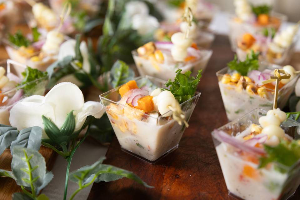 Mini Cups of Ceviche Classic