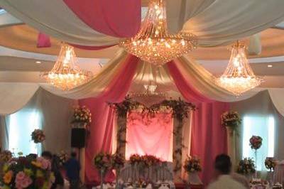 ceiling draping