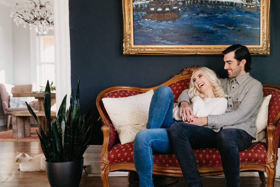 Historic home couples session