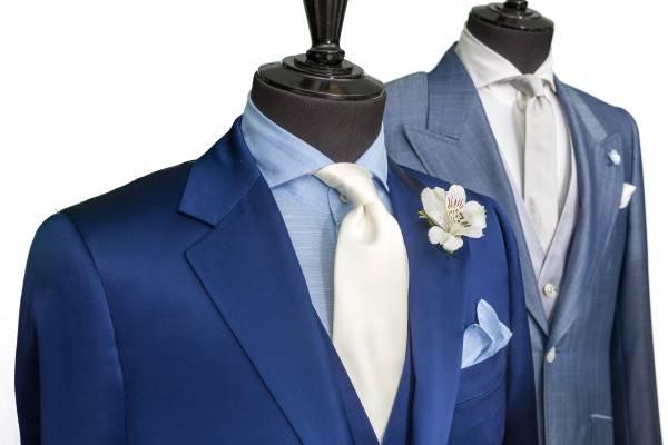 Blue suits for wedding