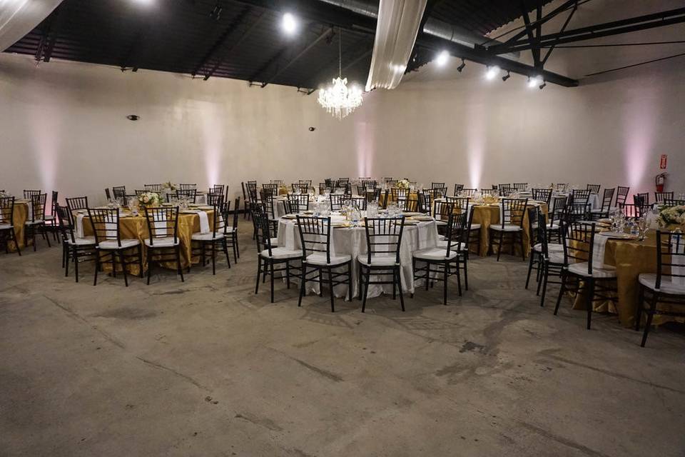 Gold and silver chair sashes