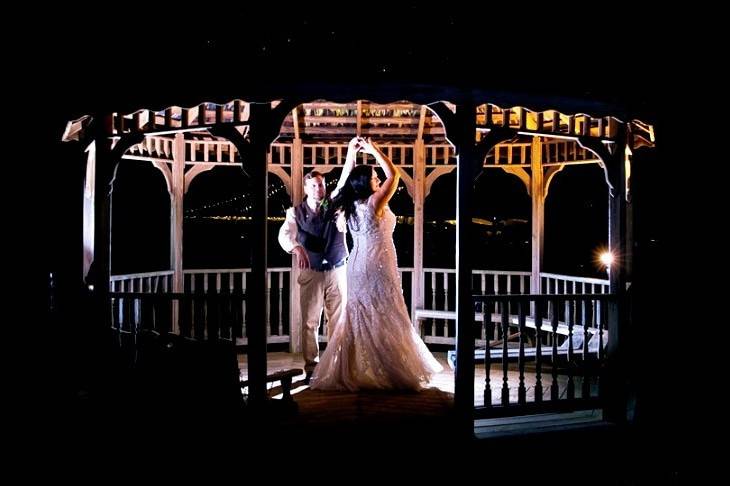 Dancing in the gazebo