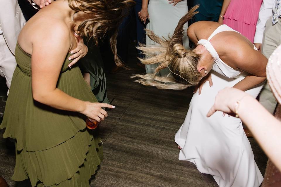 Getting down.