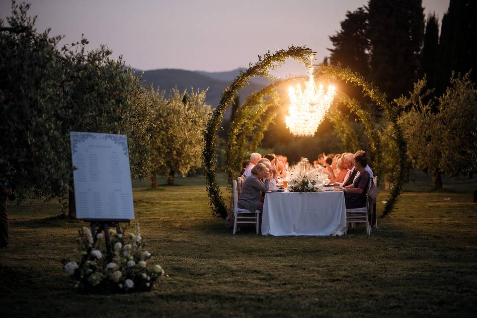 Cena neli olivi