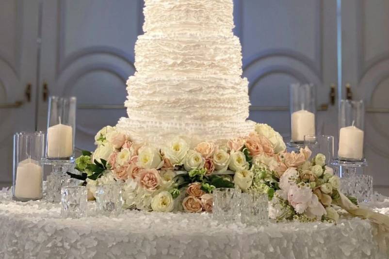 Vegan tiered Wedding Cake