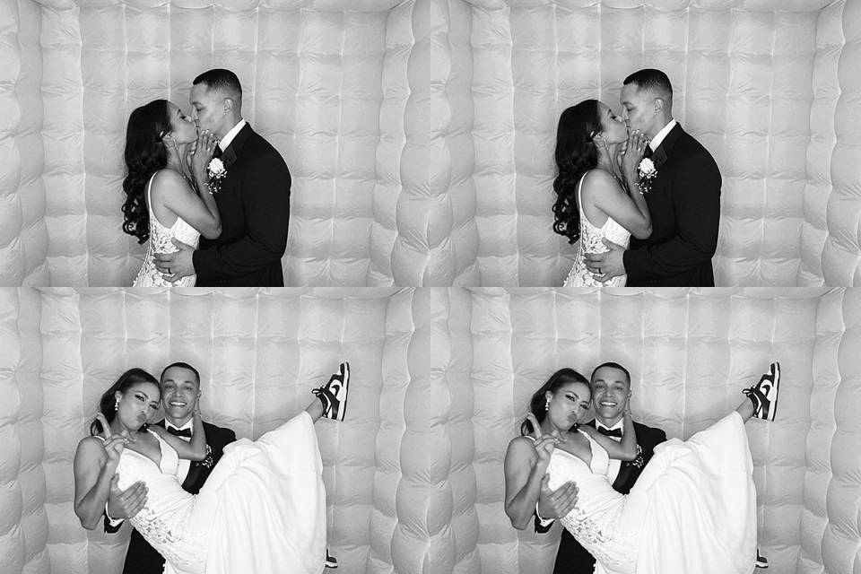 Bride and groom inflatable