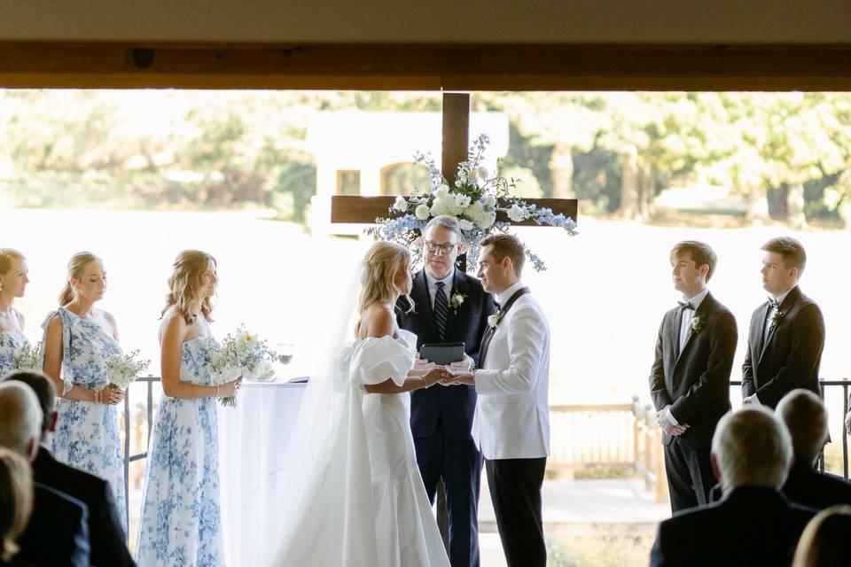 Cross and bride