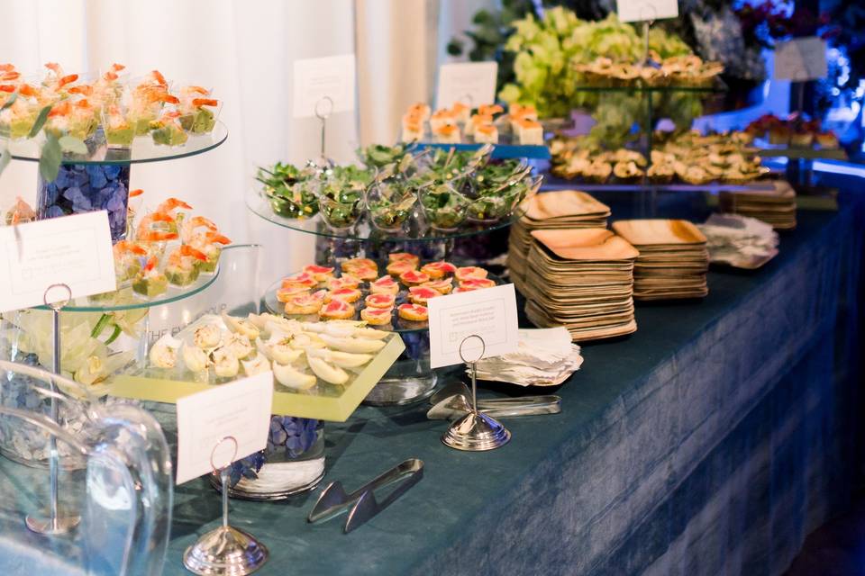 Hors d'oeuvres table