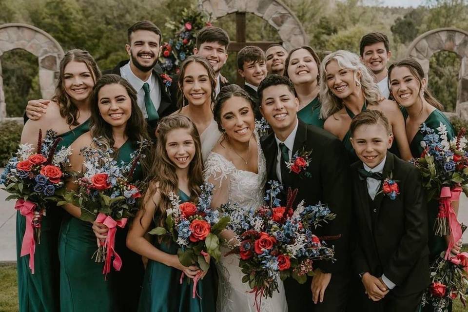 Sierra and wedding party