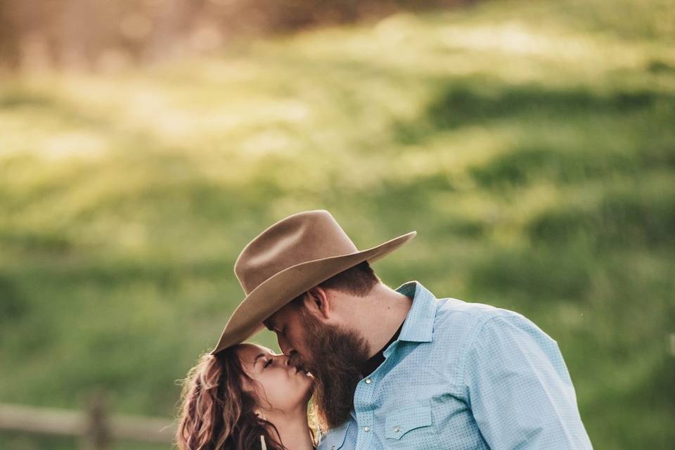 Engagement session with dogs