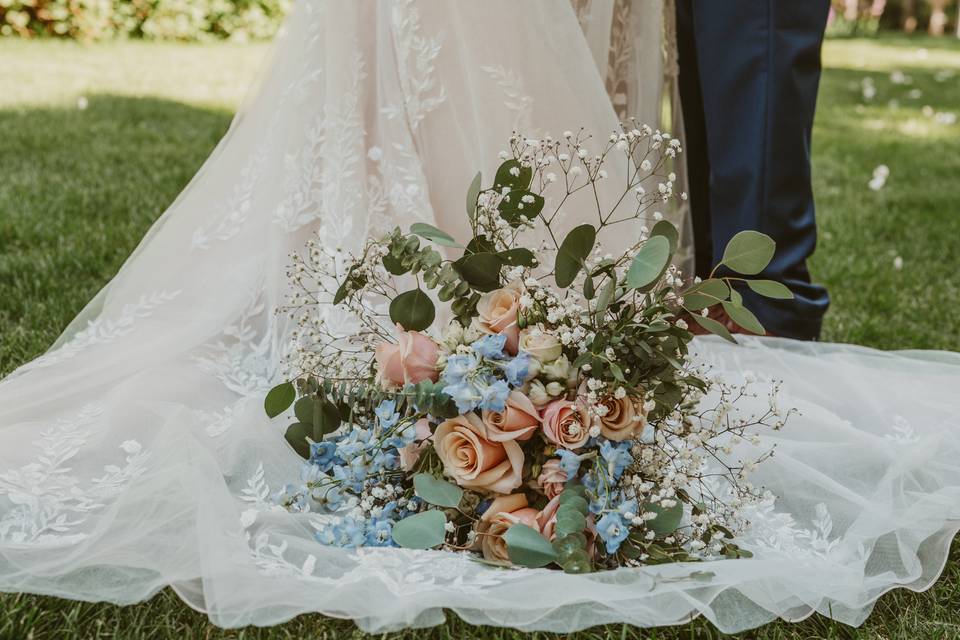 Florals On Dress Details