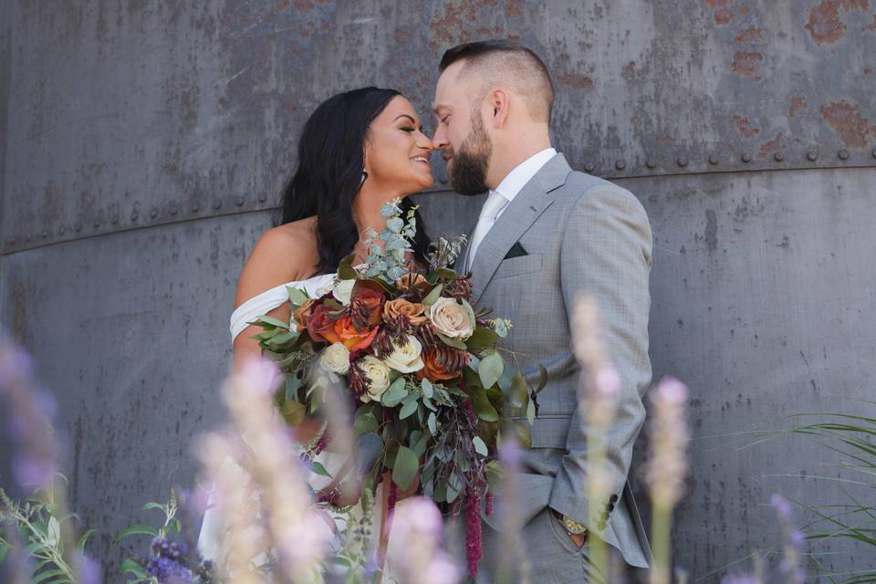 Brewery Wedding Couple