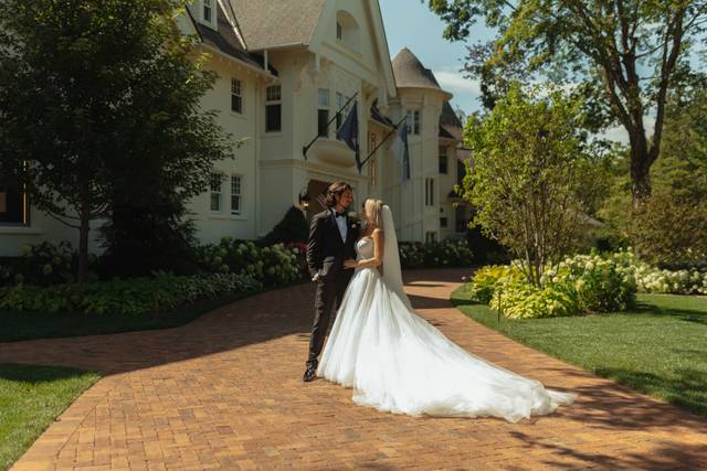 Bride and Groom at Entrance
