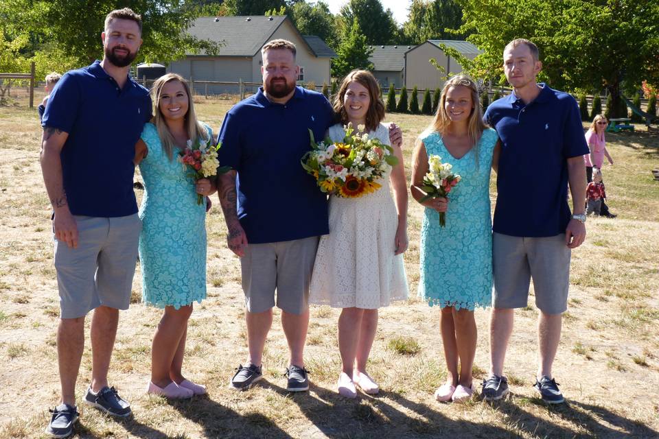 Charming family farm wedding
