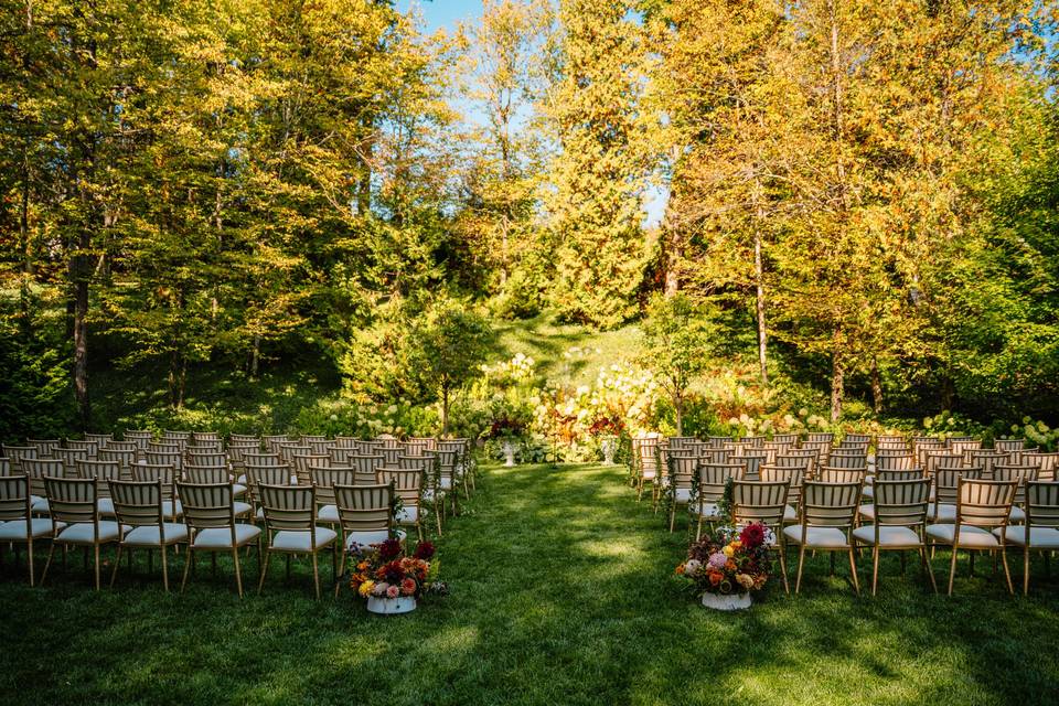 Fall Wedding in The Grotto