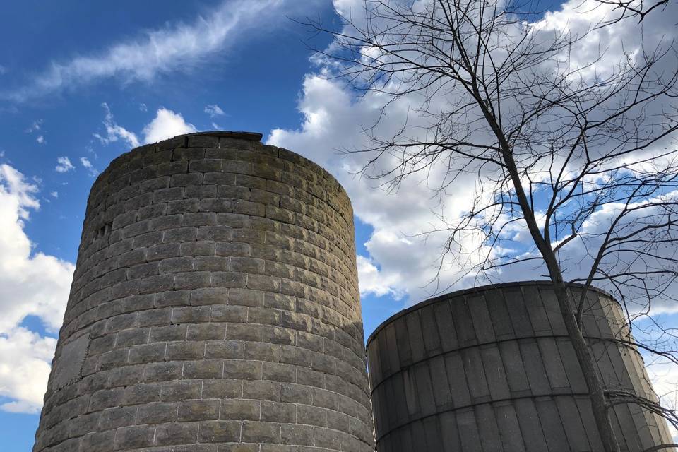 Beautiful Silos and Sky