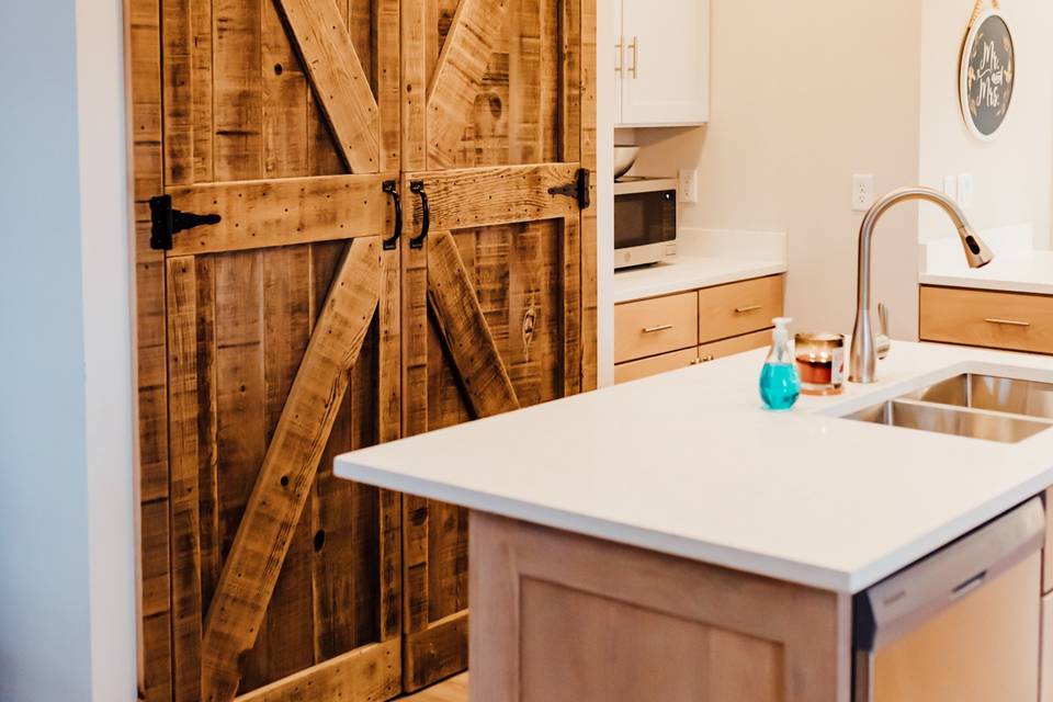 House Barn Door Pantry