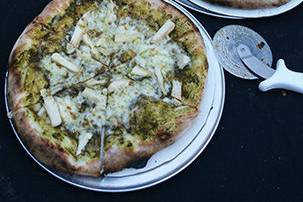 Variety of pizza