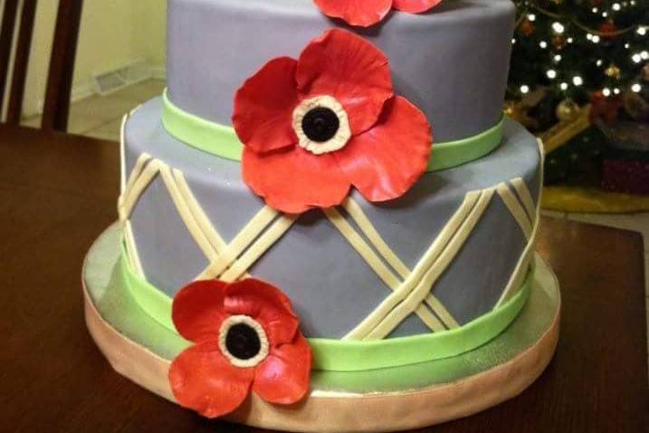 Poppies and fondant