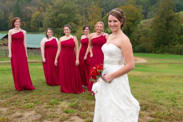 Bride with Bridesmaids