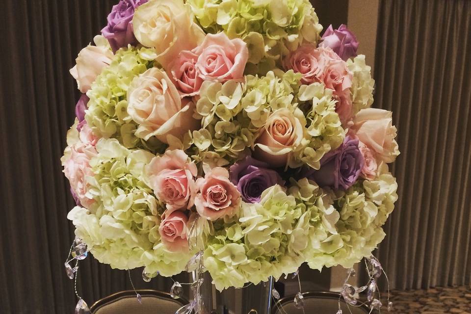 Large floral centerpiece