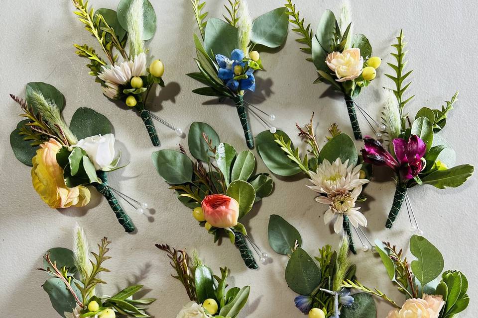 Mix and Match Boutonnieres