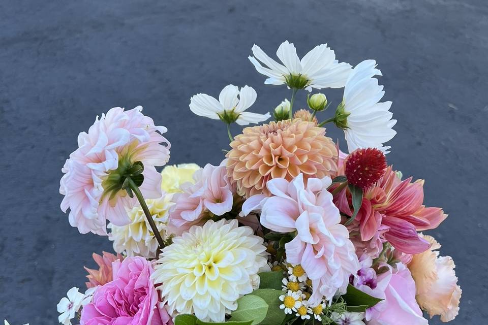 Bright & Pastel Dahlia Bouquet